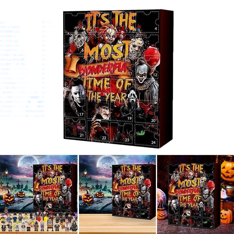 🔥Halloween Sale 57% Off - 🎃Halloween Horror Movie Characters Advent Calendar
