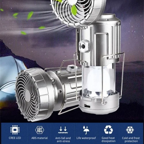 🔥 Summer Hot Sale 🔥Portable LED Camping Lantern With Fan❤️Buy 2 Get Extra 15% OFF
