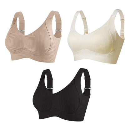 🔥Spring Hot Sale 49% OFF- Women's Ribbed Push Up Adjustable Wireless Bra