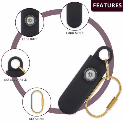 Siren Keychain Alarm with SOS LED Light