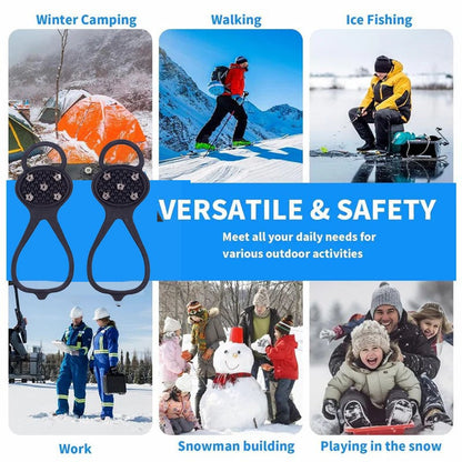 Manganese steel thickened crampon shoe covers