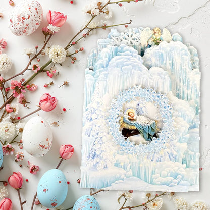 🎄🎅Early Christmas Promotion - 49% OFF🎄Handcrafted 3D Nativity Scene Christmas Scene Greeting Card