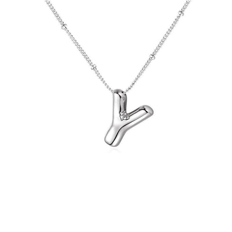 🔥Summer sale🎁⏰Bubble Letter Necklace