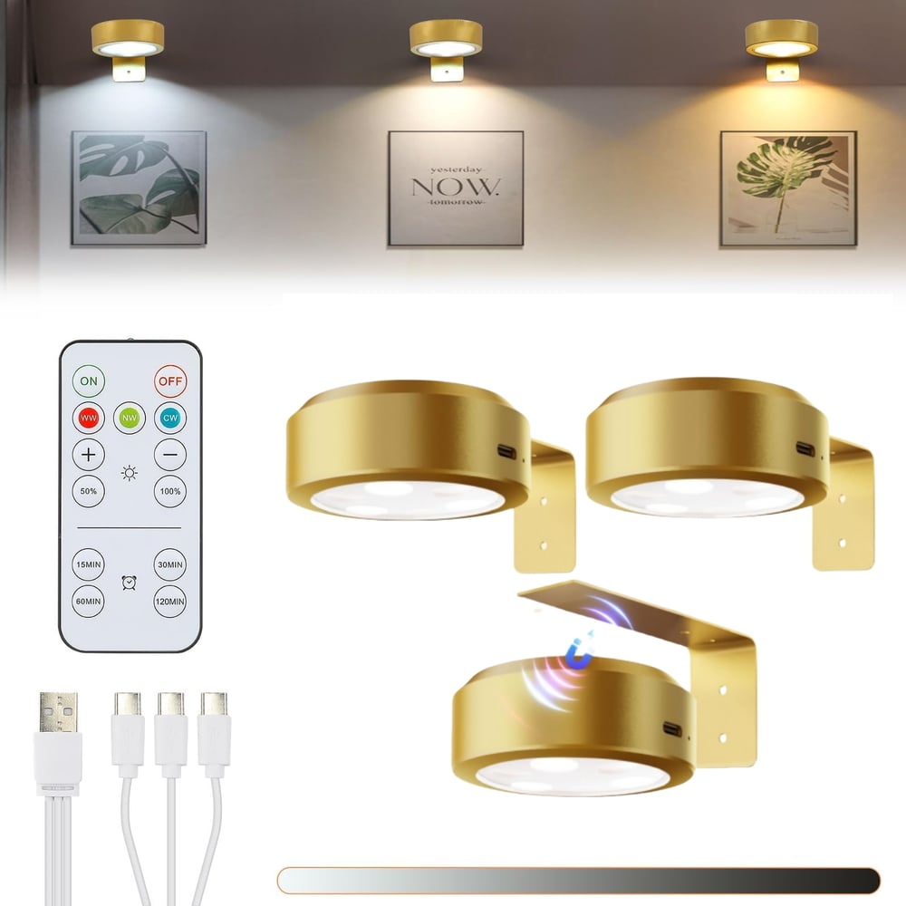 🔥LAST DAY BUY 1 GET 1 FREE🔥Picture Lights For Wall With 3 Color Temps