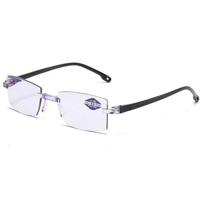 New Sapphire high hardness anti blue light intelligent dual focus reading glasses👓