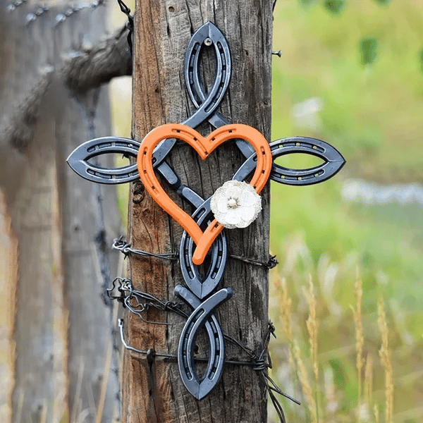 🎁Last Day Promotion 70% OFF - ❤️Natural Horseshoe Cross With Heart