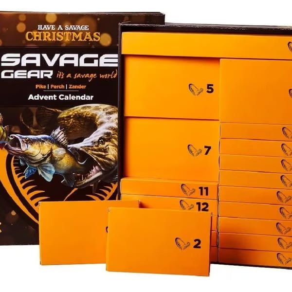 💥Christmas Sale 49% OFF - 🎣 Savage Gear 2024 Advent Calendar! 🎁🐟