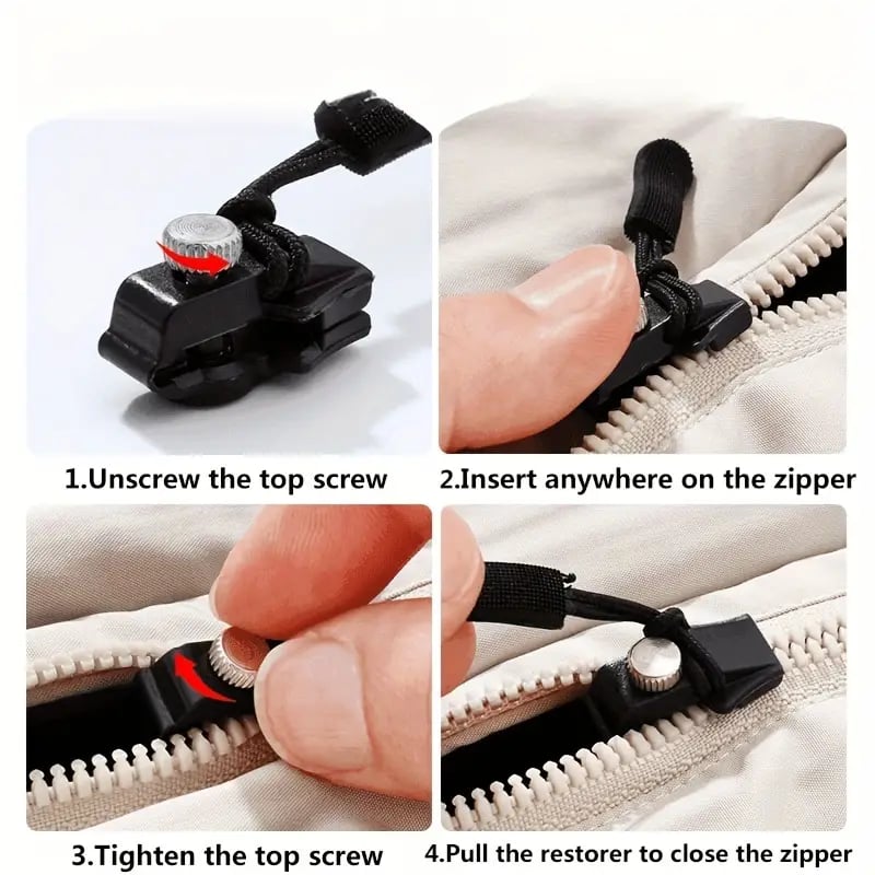 🔥Last Day 49% OFF🔥Universal Zipper Repair Kit Quick Fix Slider