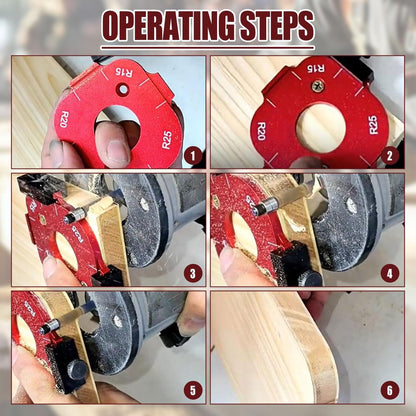 Woodworking Round Corner Radius Templates
