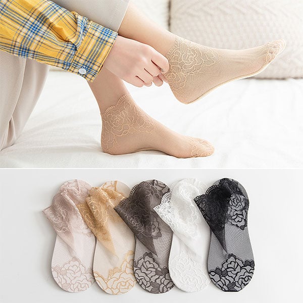 💋 Ladies Fashion Lace Socks
