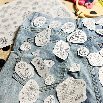 ⏰Last Day 48% OFF -🌼 Water Soluble Patterns for Embroidery