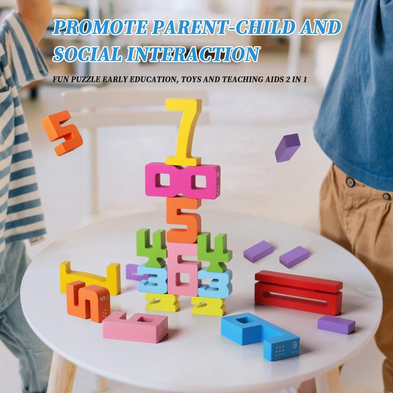 🔥LAST DAY SALE 49% OFF🔥Wooden Number Building Block