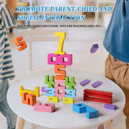 🔥LAST DAY SALE 49% OFF🔥Wooden Number Building Block