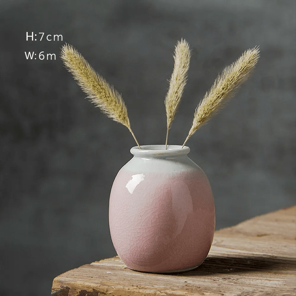 💐Handmade Desktop Art Tiny Vase Decor