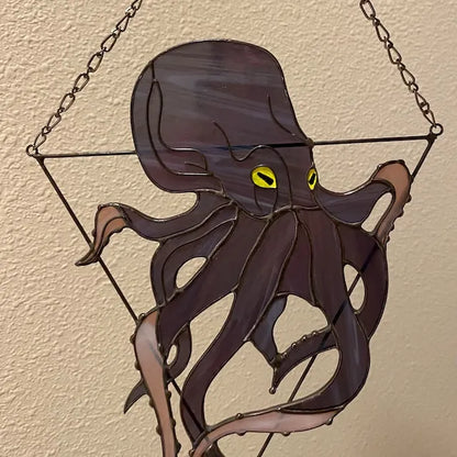 🐙Octopus Stained Suncatcher- Window Wall Hangings