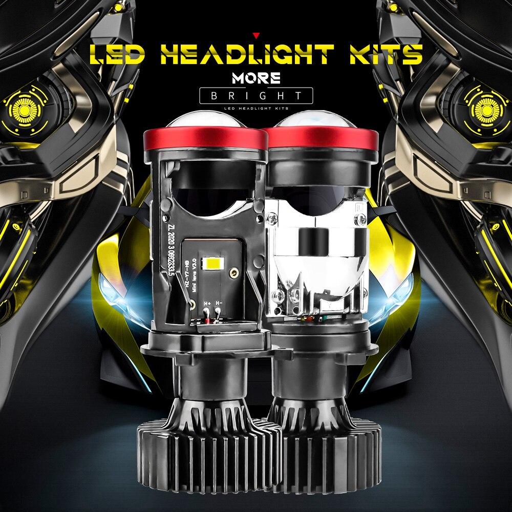 Y7D H4 LED Headlight Canbus Car Light 6500K 90W 18000LM Conversion Kit High/Low Beam
