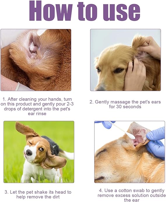 Pet Ear Cleaner - Infection Treatment for Dogs & Cats