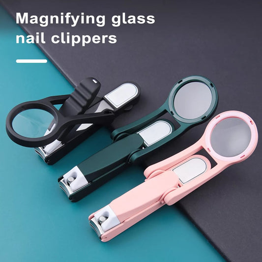 🔍Multifunctional Nail Clipper with Magnifying Glass