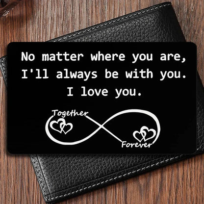 Last Day 75% OFF - ✍️Metal Engraved Card - Message of Love💞