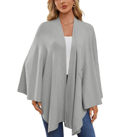💥Last Day Promotion 49% OFF💥💕Elegant Shawl Wraps Soft Open Front Poncho Sweater💃💃