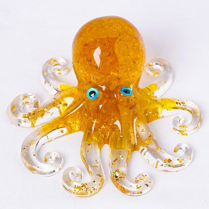 🔮Natural Crystal Gravel Octopus Decor🐙