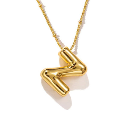 🔥Summer sale🎁⏰Bubble Letter Necklace