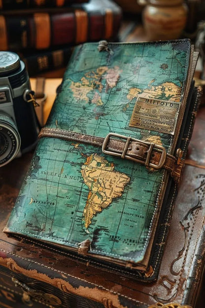 Retro nautical style notebook