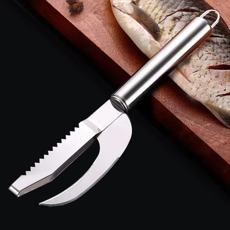 🎁2024 New Year Hot Sale🎁💋Masterclass 3-in-1 Fish Knife! 👋👋Bye Bye Cumbersome Cleaning Fish