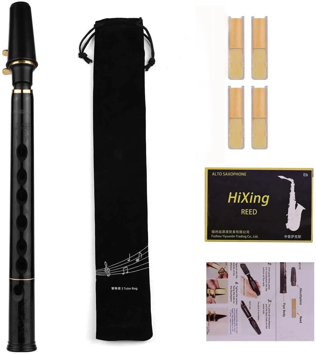 🎶Key of C Two Octave Range Pocket Travel Saxphone