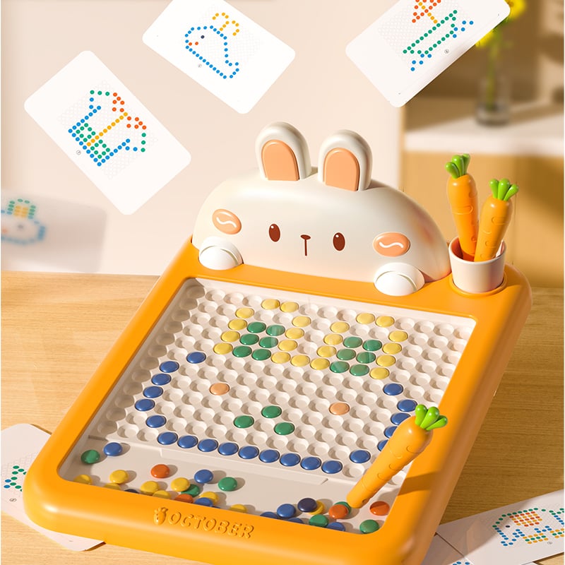💝Montessori Educational Toys💝-Fun Dot Art Magnetic Bead Drawing Board
