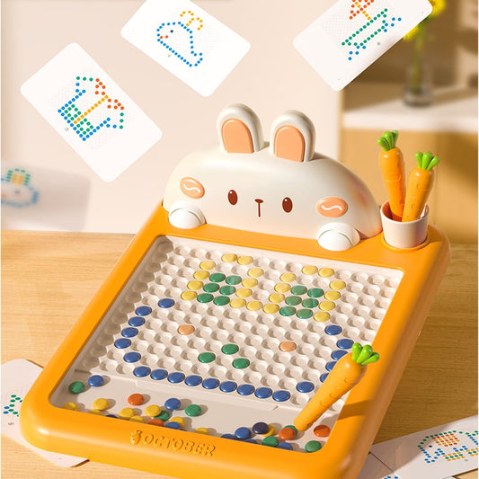 💝Montessori Educational Toys💝-Fun Dot Art Magnetic Bead Drawing Board