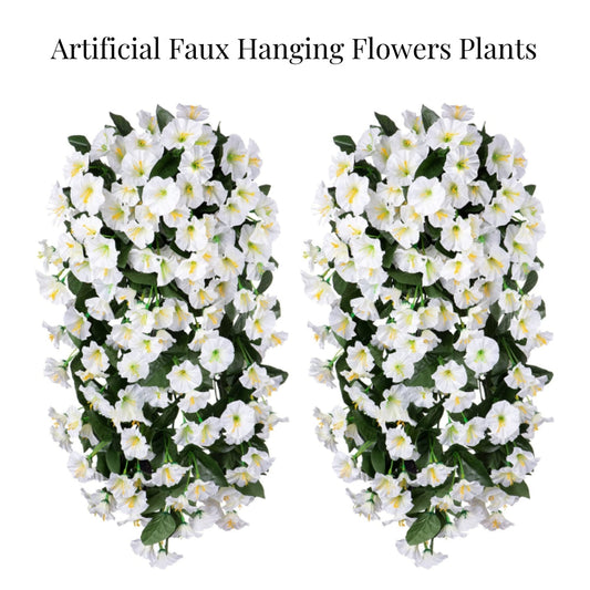 🔥On Sale🔥Artificial Faux Hanging Flowers Plants - UV resistant, Waterproof,Windproof