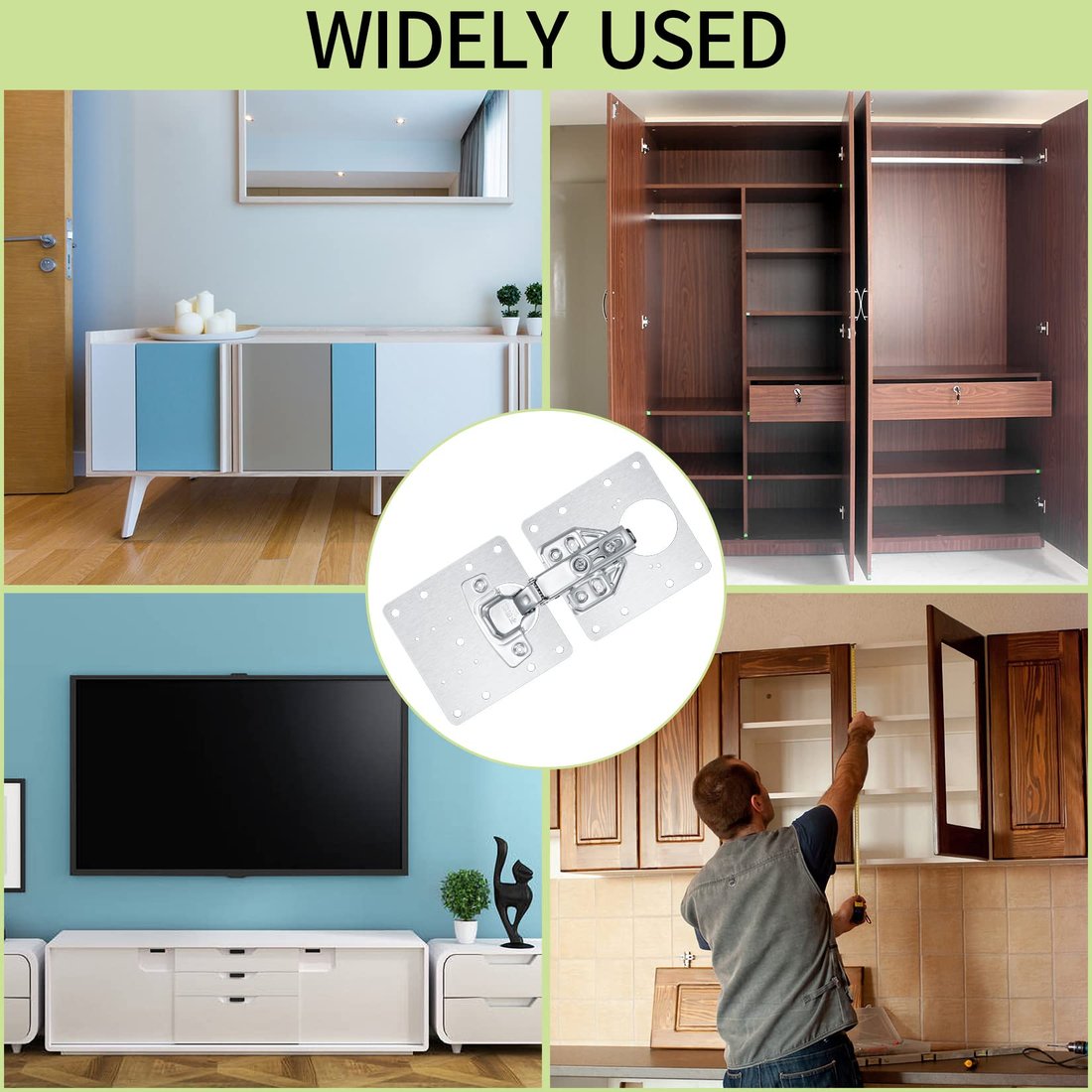 Hinge Fixing Plate Bracket Kit