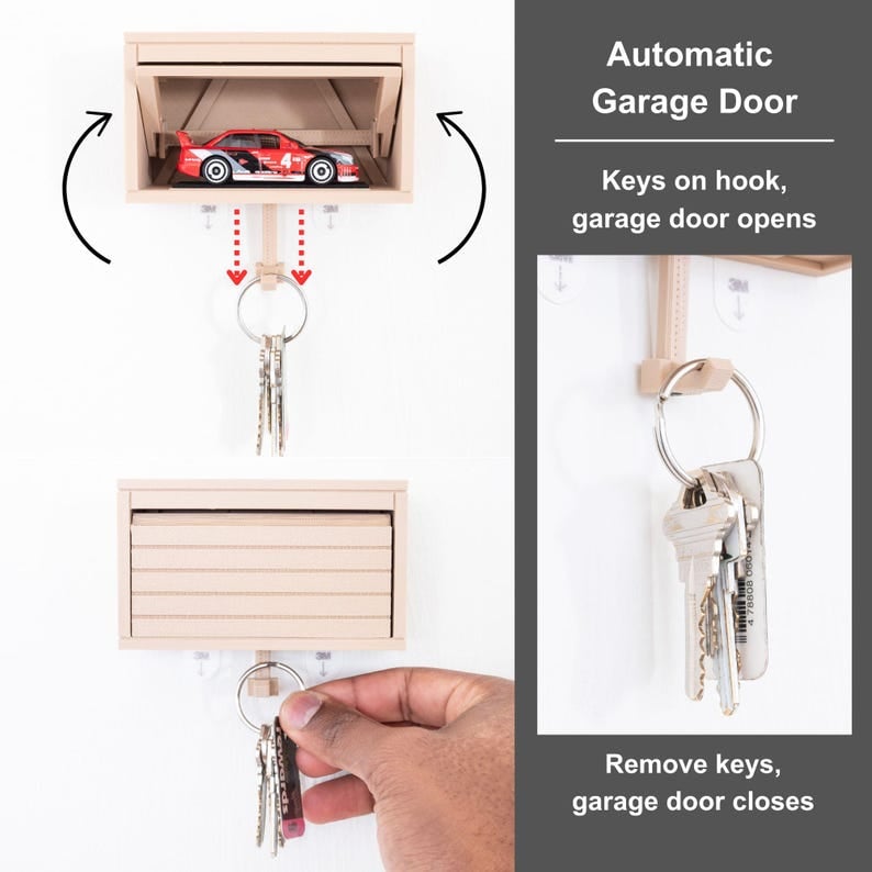 🔥Hot Sale 49% OFF🔥 🚗🔑Auto Garage Key Holder - Interactive Opening Door