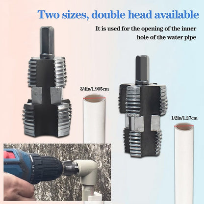 🎉Last Day 49% OFF🌲Electric Drill Compatible PVC Pipe Threader Kit with Various Die Sizes