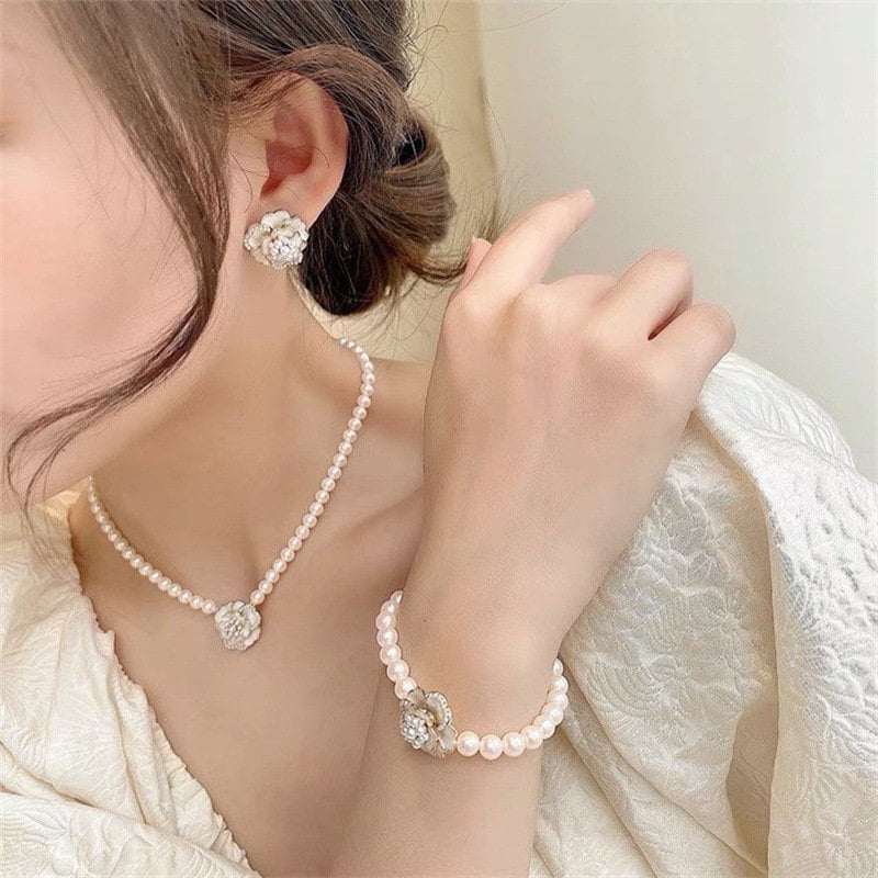 🔥LAST DAY 49% OFF-💗elegant pearl camellia necklace