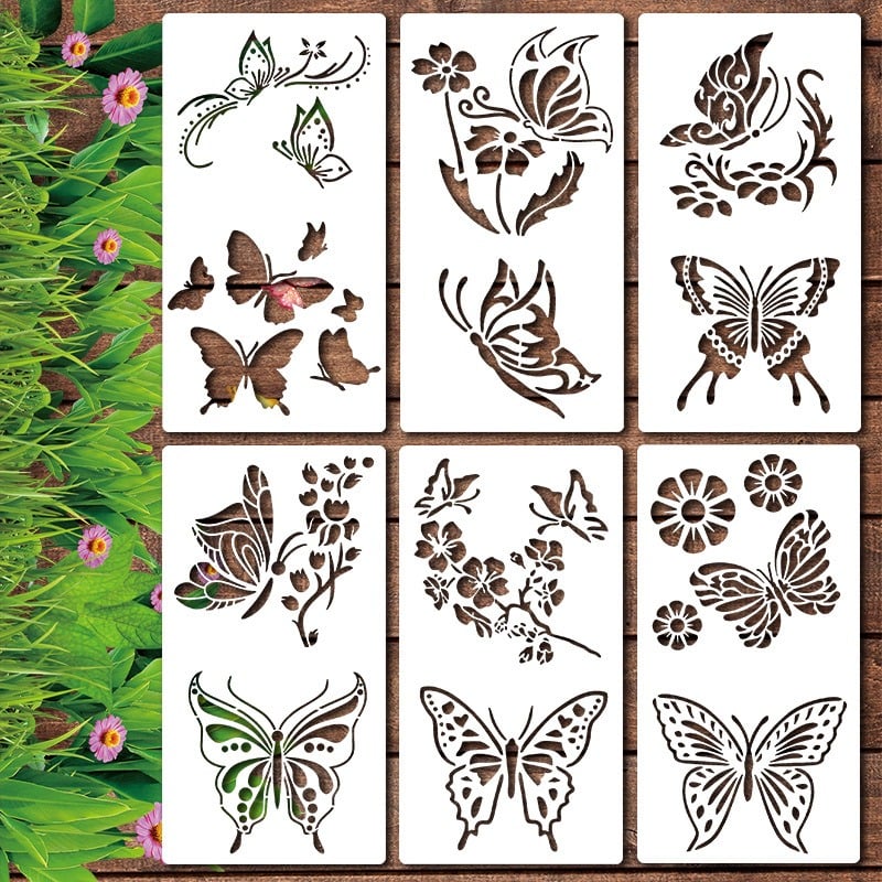 ✨LAST DAY 49% OFF💐Garden Fence Large Flower Stencils🌻DIY Decoration
