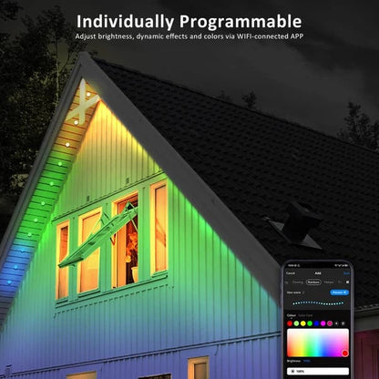 🎃Early Halloween 49%OFF - Smart Rainbow LED Permanent Outdoor Light - Smartlight 🎁