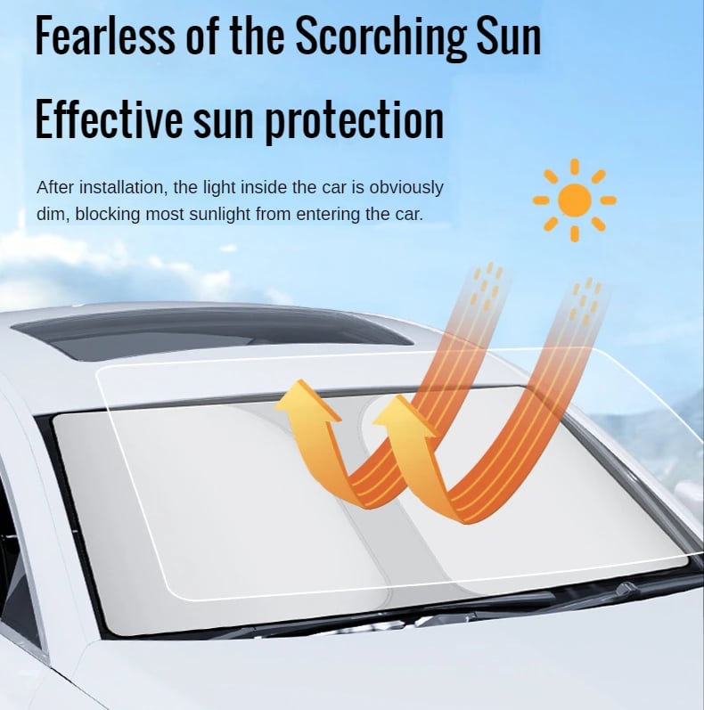 🏖️Universal Foldable Windshield Sun Shade