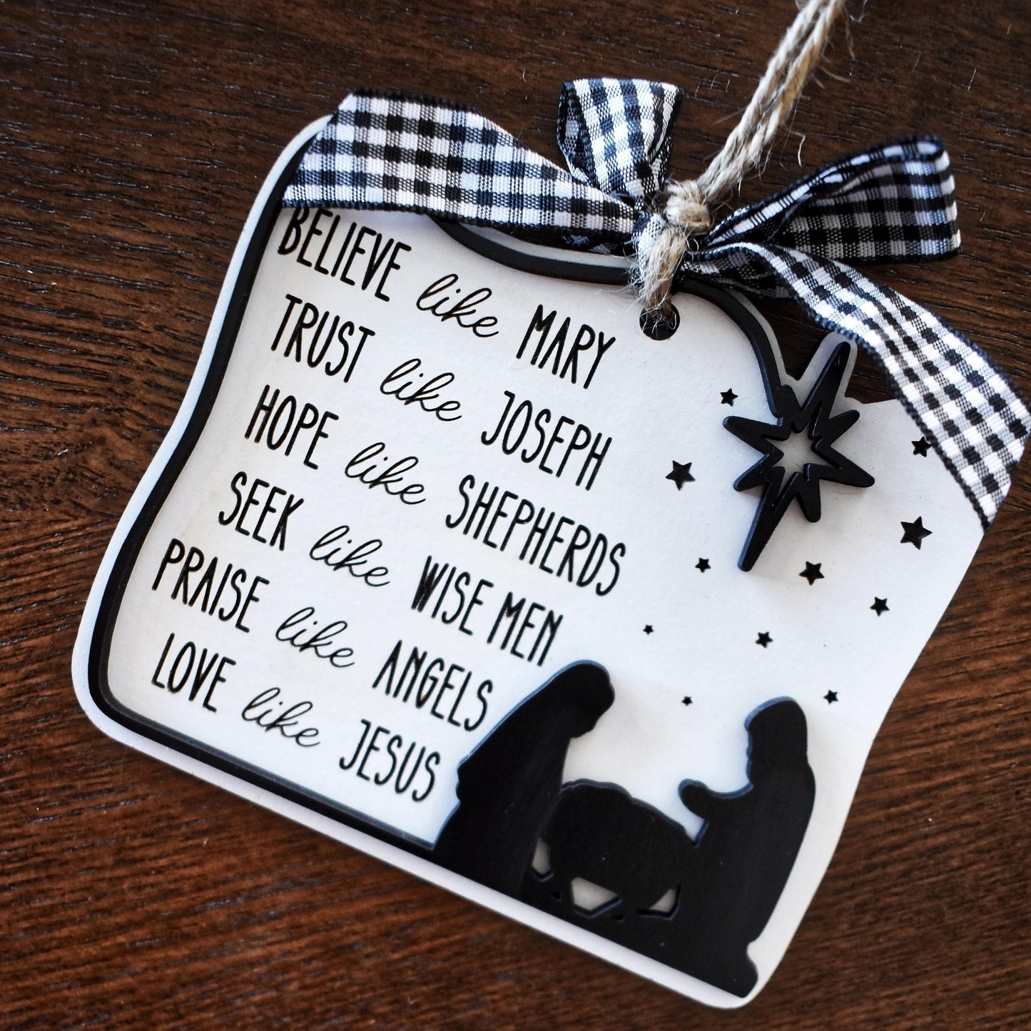 ✝️Handcrafted Christian Manger Scene Christmas Ornament - Inspire Hope and Faith