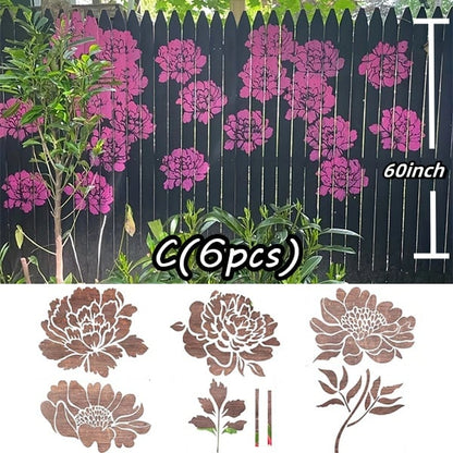 Sunflower🔥 Garden Fence Large Flower Stencils🌻DIY Decoration