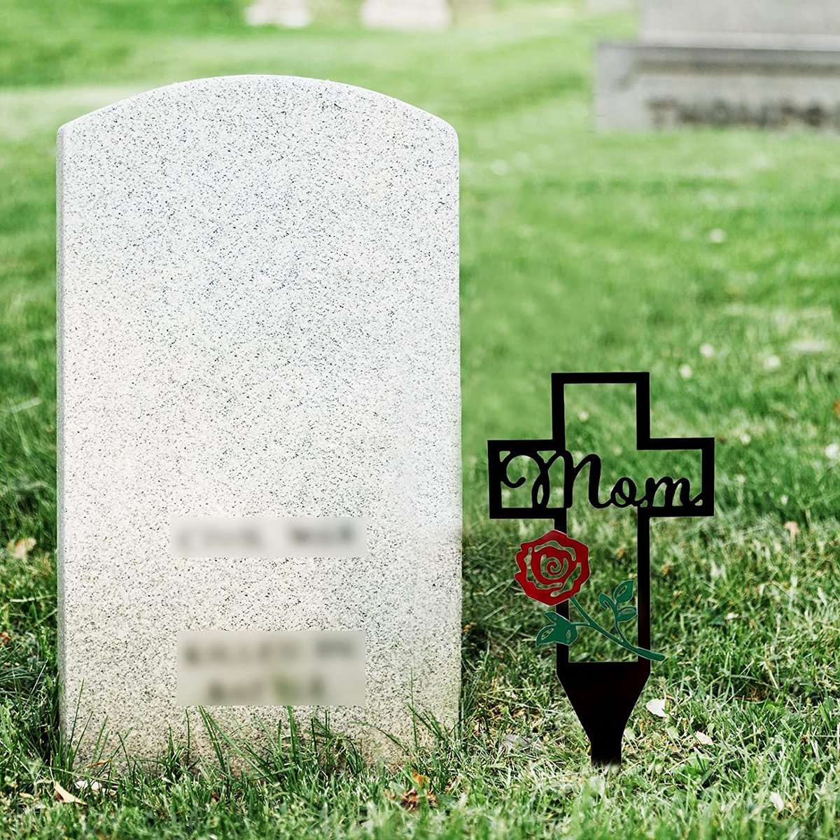 💖Cemetery Memorial Cross Stake for family member