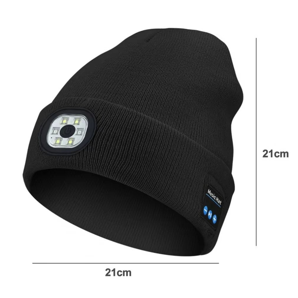 ❄️Winter— Gift Bluetooth Beanie with LED Headlight and Removable Speakers