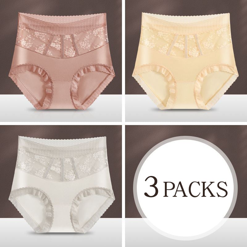 Pay 1 Get 3pcs🌷Sexy Tummy Control Hip Lifting Seamless Ice Silk Panties