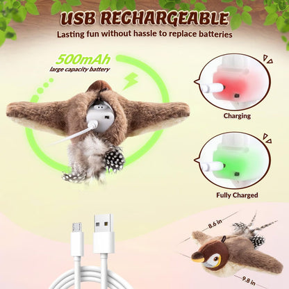 🔥 Last Day Sale Price | 🐾Interactive Chirping Bird Cat Toy