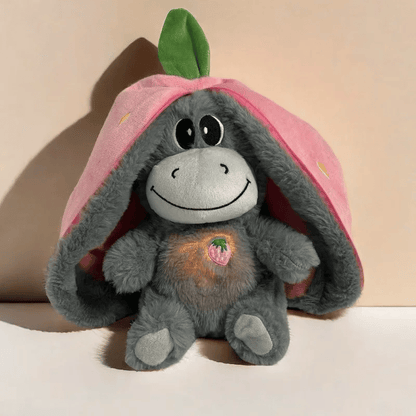 Stress relief sleeping plush donkey
