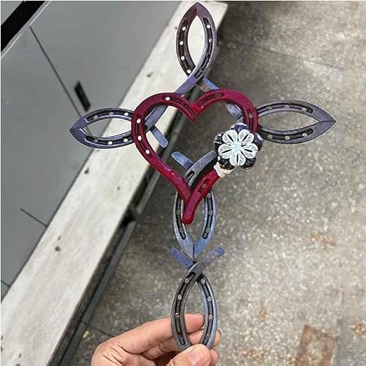 🎁Last Day Promotion 70% OFF - ❤️Natural Horseshoe Cross With Heart