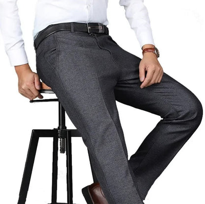 2025 Men's Straight High Waist Suit Pant