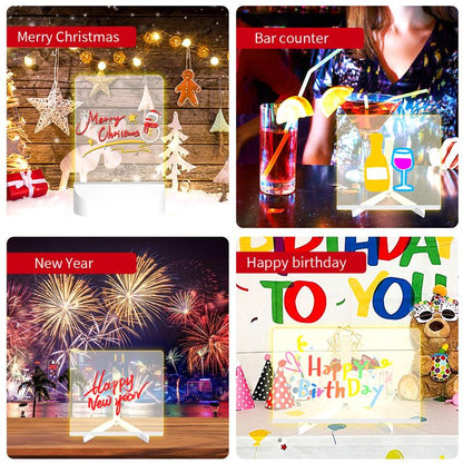 🔥HOT SALE 49%OFF-Creative Rewritable Acrylic LED Message Board