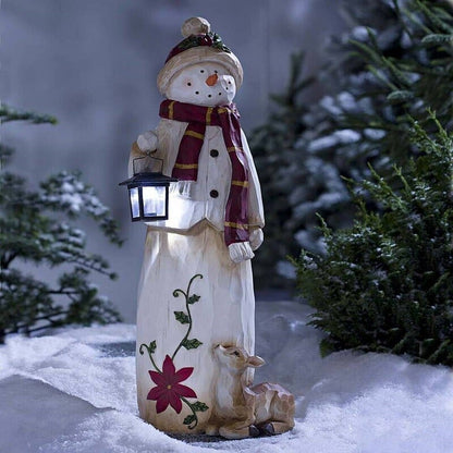 🎄Outdoor Woodland Statues with Solar Lantern🌲